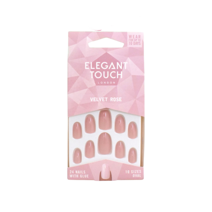 Elegant Touch Velvet Rose Nails