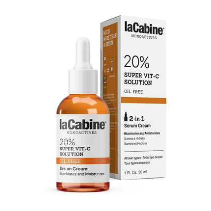 Lacabine 20% Super Vit C Solution Oil Free 2in1 Serum 30ml