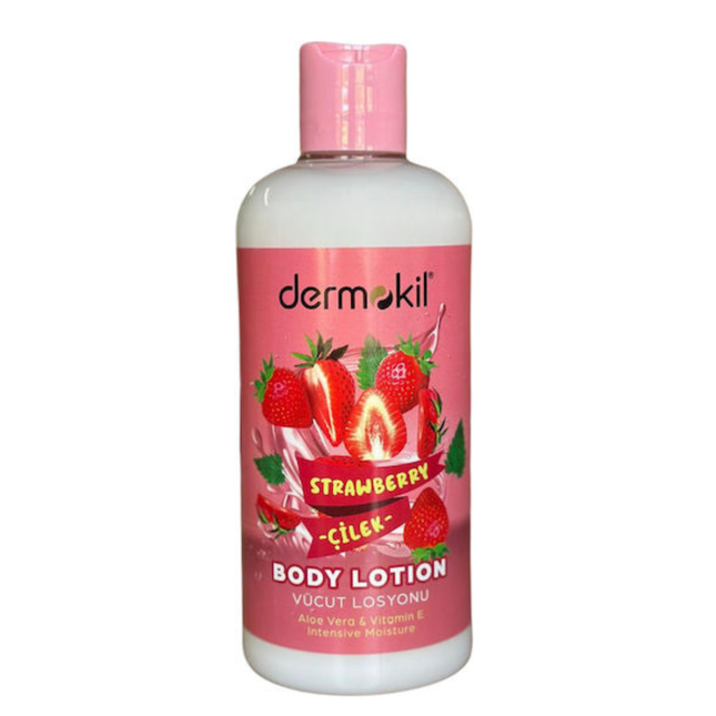 لوشن ديرموكيل للجسم بالفراولة 500 مل