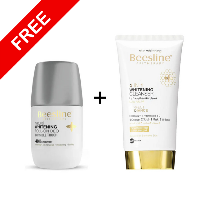 BEESLINE Offer 4 in 1 Cleanser + Roll On Deodorant Invisible Touch
