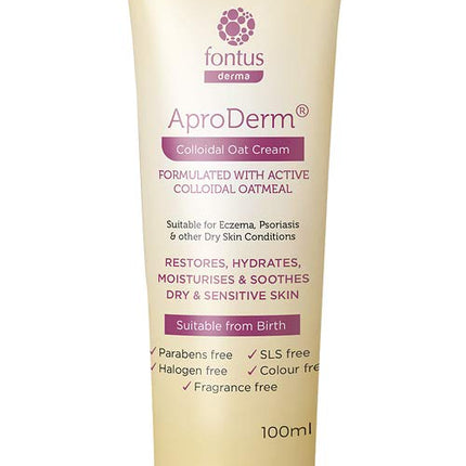 Aproderm Colloidal Oat Cream A Paraffin Free Daily Moisturizer 100ml