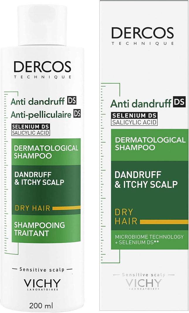Vichy Dercos Anti-Dandruff Treatment Shampoo for Dry Hair 200 ml
