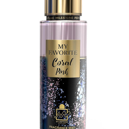 Milestone My Favorite Coral Pink Body Splash For Women 250ml