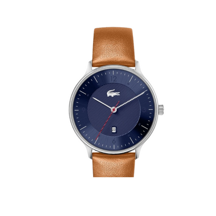 Lacoste 2011137 Club Brown Leather Watch For Men