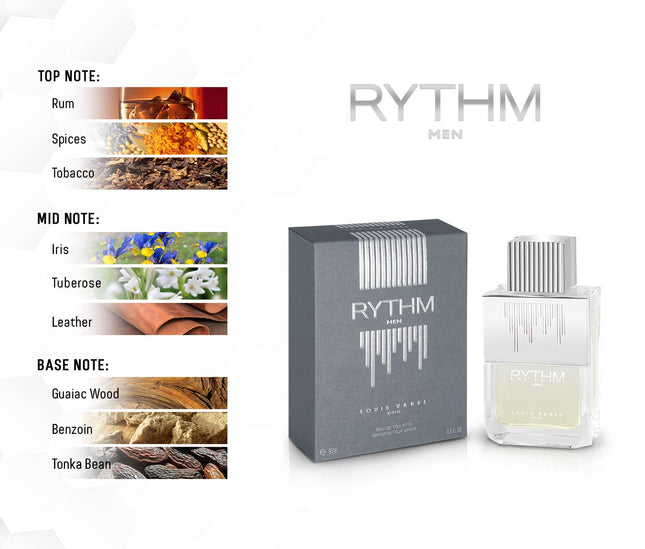 Louis Varel Rythm 95Ml EDT Perfume For Men