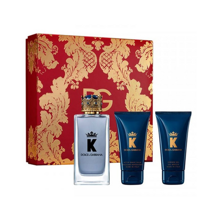 Dolce & Gabbana K EDT 100Ml + Shower Gel 50Ml + After Shave Balm 50Ml Gift Set For Men