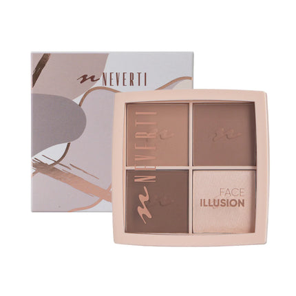 Neverti Face Illusion Highlighter Contour Palette