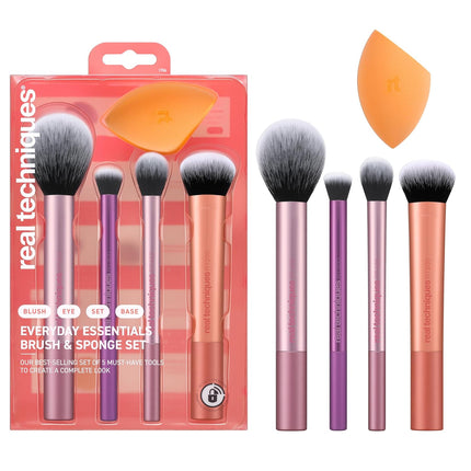 Real Techniques 5 Piece Everyday Essentials Makeup Brush Set