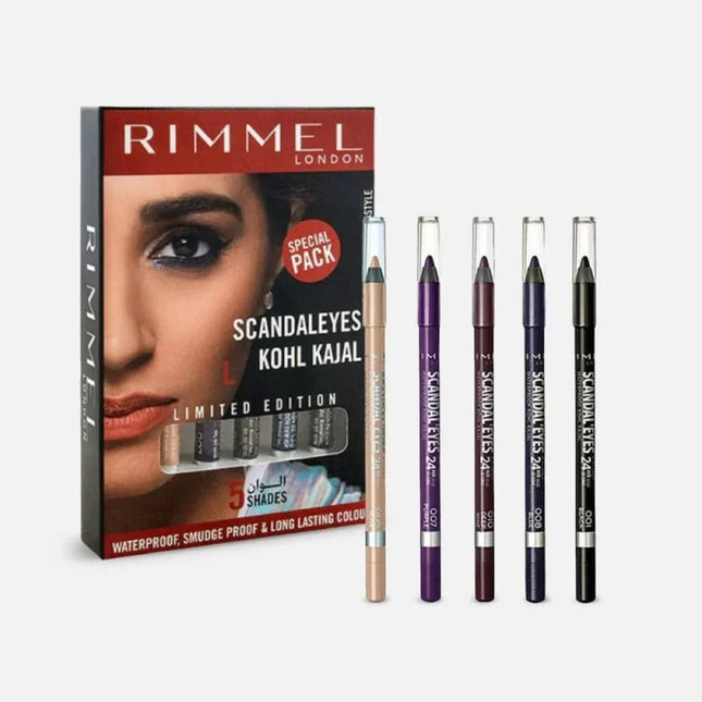 Rimmel London Scandaleyes Kohl Kajal 5 Shades Pack