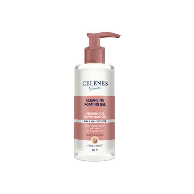 Celenes Cloudberry Cleansing Foaming Gel Dry & Sensitive Skin 250Ml