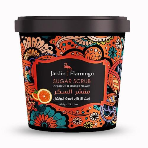 مقشر الجسم جاردن فلامنجو بالبرتقال والسكر 600 جرام