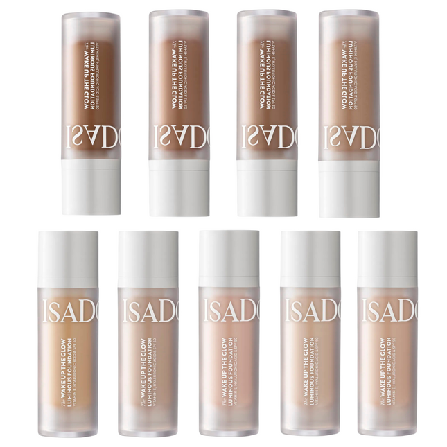 Isadora The Wake Up The Glow Luminous Foundation Shades