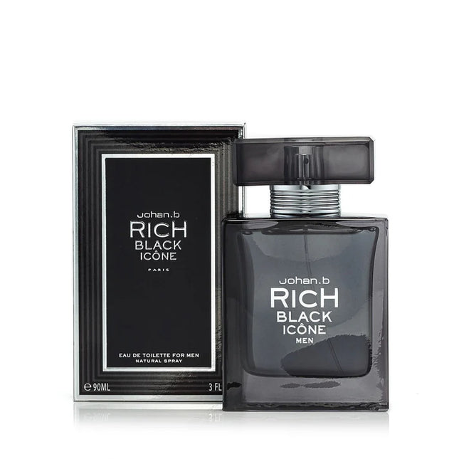 عطر ريتش بلاك ايكون أو دو تواليت للرجال، 90 مل