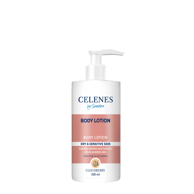Celenes Cloudberry Body Lotion 200ml Nourishing Moisturizer for Dry & Sensitive Skin