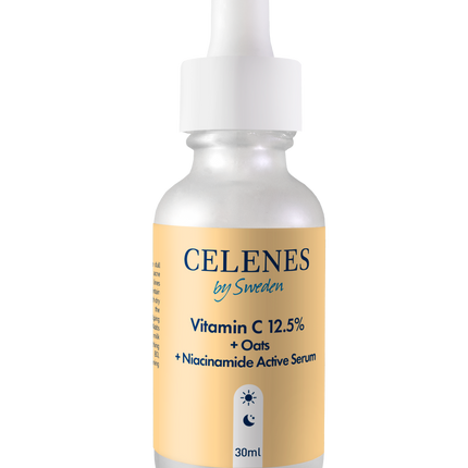 Celenes Rena Vitamin C 12.5% + Oats + Niacinamide - 30ml Brightening Face Serum