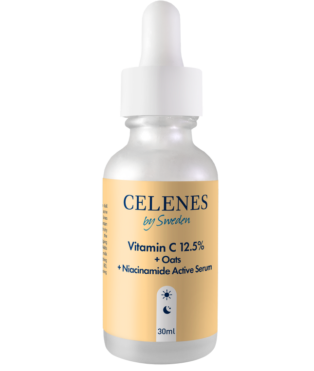 Celenes Rena Vitamin C 12.5% + Oats + Niacinamide - 30ml Brightening Face Serum
