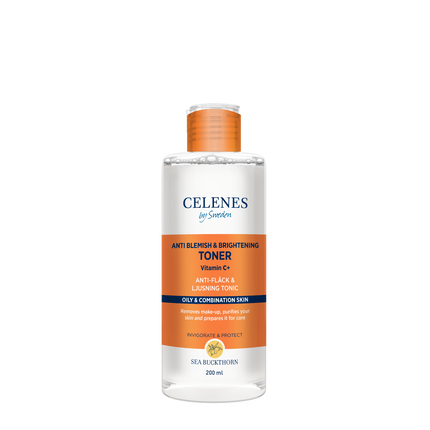 Celenes Sea Buckthorn Anti-Blemish & Brightening Toner 200ml for Oily & Combination Skin