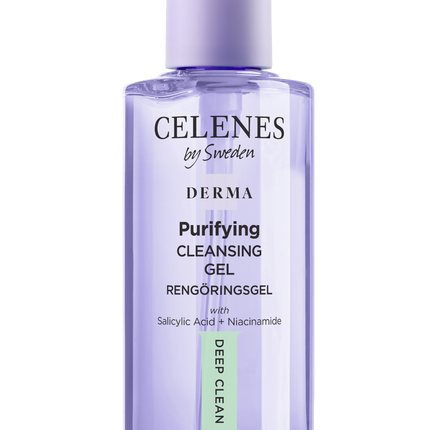 Celenes Derma Purifying Deep Clean Cleansing Gel 250ml –  for Oily & Combination Skin