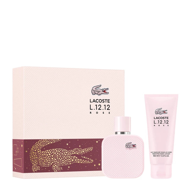 Lacoste L.12.12 Rose EDP Gift Set For Women
