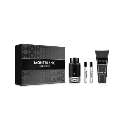 Montblanc Explorer EDP 100Ml, 2×7.5Ml Travel Sprays & Shower Gel 100Ml Gift Set For Men