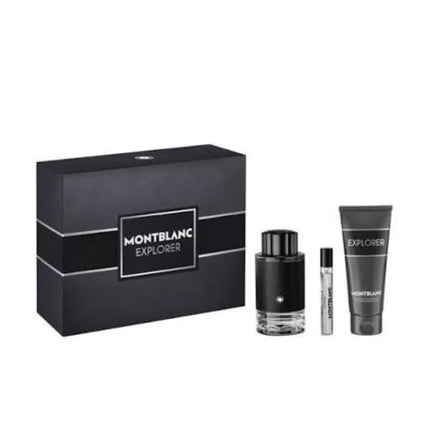 Montblanc Explorer EDP 100Ml, Travel Spray 7.5Ml & Shower Gel 100Ml Gift Set For Men