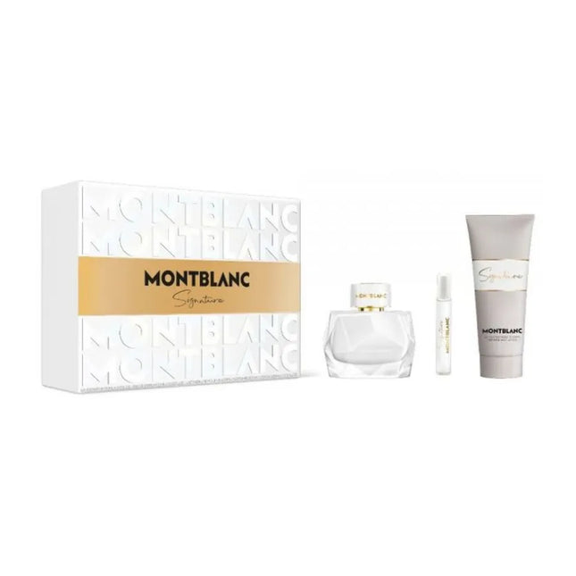 Montblanc Signature EDP 90Ml, Travel Spray 7.5Ml & Body Lotion 100Ml Gift Set For Women