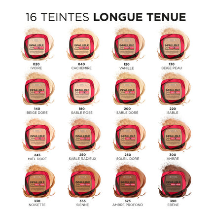 L'Oreal PARIS Infallible 24H Fresh Wear Foundation in a Powder Shades