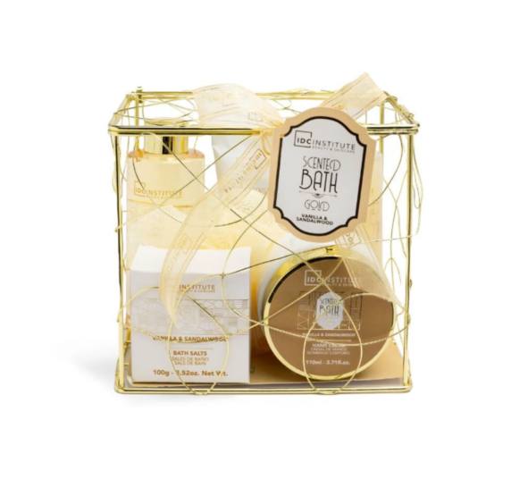 IDC INSTITUTE Scented Bath Gold Perfect Gift Set for Women