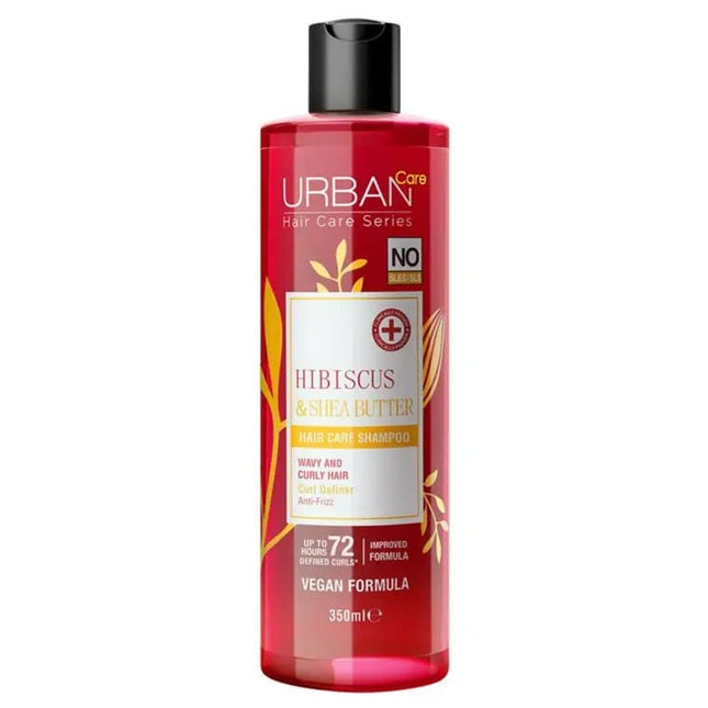 URBAN CARE Hibiscus & Shea Butter Curl Defining Hair Care Shampoo 350ml