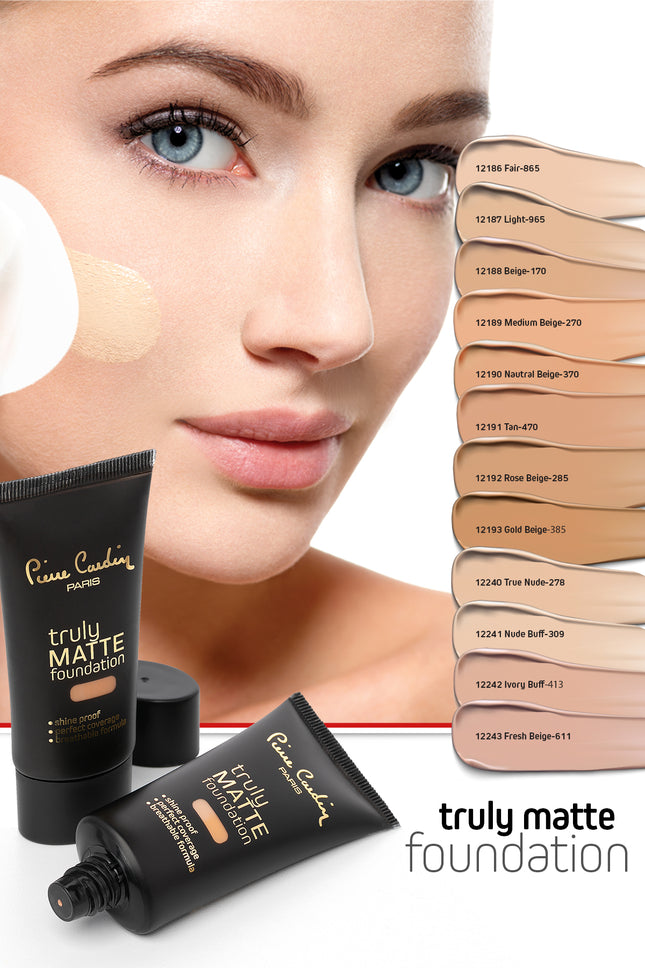 Pierre Cardin Truly Matte Foundation Shades