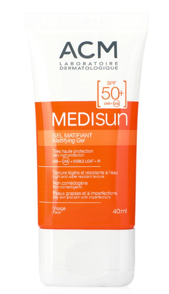 جل واقي من الشمس ACM - Medisun SPF 50 للبشرة الدهنية 40 مل
