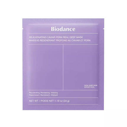 Biodance Rejuvenating Caviar PDRN Real Deep Mask 34g x 4pcs