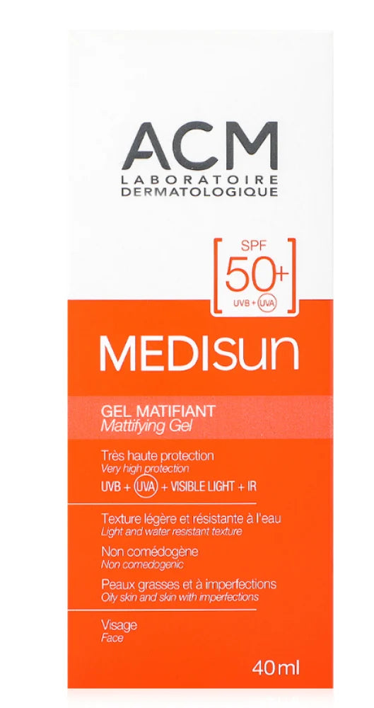 جل واقي من الشمس ACM - Medisun SPF 50 للبشرة الدهنية 40 مل