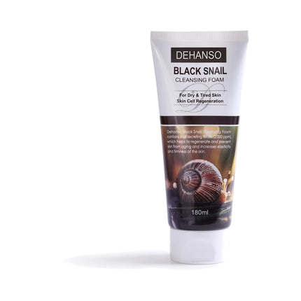 DeHanso Black Snail Cleansing Foam 180ml – Dry & Tired Skin – product on a white background
