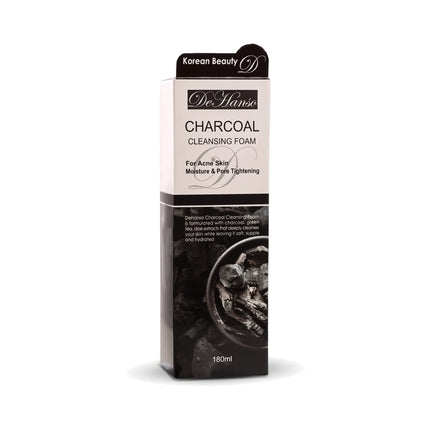DeHanso Charcoal Cleansing Foam 180ml – Oily Skin & Pores – product on a white background