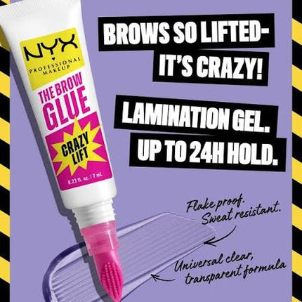 NYX THE BROW GLUE CRAZY LIFT TSB 01 TRANSPARENT