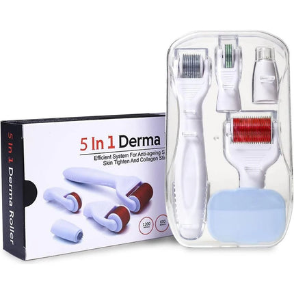 Derma Roller 5 in 1 For Anti Aging Skin Regeneration