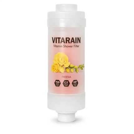 فلتر الشور الكوري بفيتامين C من فيتارين برائحة الفريزيا لتقليل الكلور وتحسين ماء الشور, VITARAIN Korean Vitamin C Shower Filter in Freesia scent for reducing chlorine and improving shower water