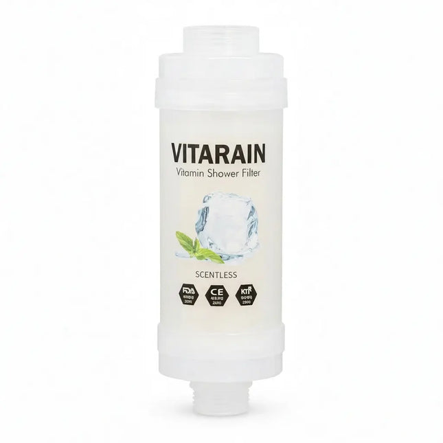 فلتر الشور الكوري بفيتامين C من فيتارين بدون رائحة لتقليل الكلور وتحسين ماء الشور, VITARAIN Korean Scentless Vitamin C Shower Filter for reducing chlorine and improving shower water