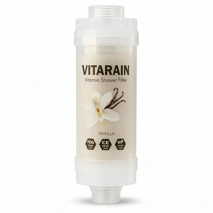 فلتر الشاور الكوري بفيتامين C من VITARAIN برائحة الفانيلا لتقليل الكلور وتحسين ماء الاستحمام, VITARAIN Korean Vitamin C Shower Filter in Vanilla scent for reducing chlorine and improving shower water