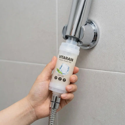 فلتر الشور الكوري بفيتامين C من فيتارين بدون رائحة لتقليل الكلور وتحسين ماء الشور, VITARAIN Korean Scentless Vitamin C Shower Filter for reducing chlorine and improving shower water