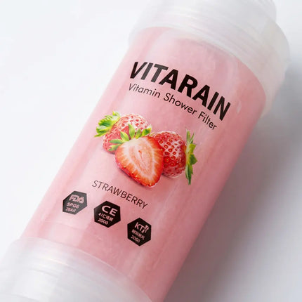فلتر الشور الكوري بفيتامين C من فيتارين برائحة الفراولة لتقليل الكلور وتحسين ماء الشور, VITARAIN Korean Vitamin C Shower Filter in Strawberry scent for reducing chlorine and improving shower water