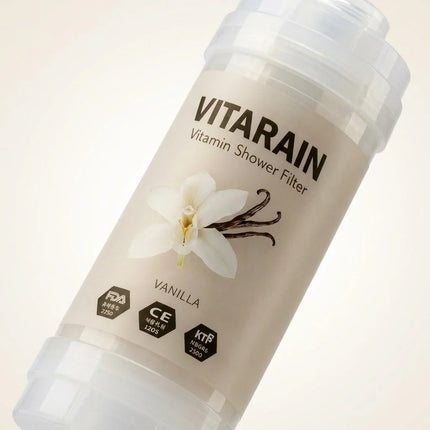 فلتر الشاور الكوري بفيتامين C من VITARAIN برائحة الفانيلا لتقليل الكلور وتحسين ماء الاستحمام, VITARAIN Korean Vitamin C Shower Filter in Vanilla scent for reducing chlorine and improving shower water