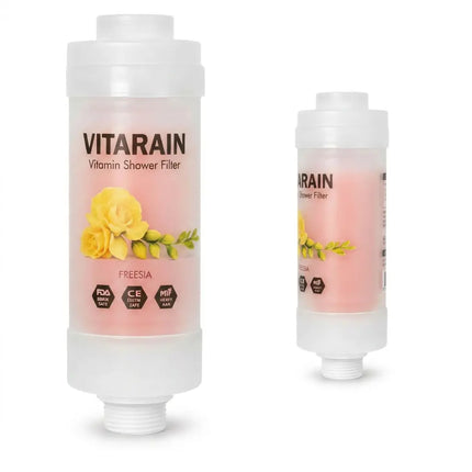 فلتر الشور الكوري بفيتامين C من فيتارين برائحة الفريزيا لتقليل الكلور وتحسين ماء الشور, VITARAIN Korean Vitamin C Shower Filter in Freesia scent for reducing chlorine and improving shower water