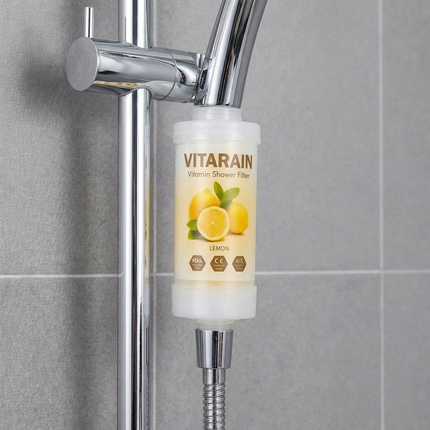 فلتر الشور الكوري بفيتامين C من فيتارين برائحة الليمون لتقليل الكلور وتحسين ماء الشور, VITARAIN Korean Vitamin C Shower Filter in Lemon scent for reducing chlorine and improving shower water