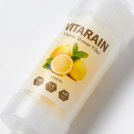 فلتر الشور الكوري بفيتامين C من فيتارين برائحة الليمون لتقليل الكلور وتحسين ماء الشور, VITARAIN Korean Vitamin C Shower Filter in Lemon scent for reducing chlorine and improving shower water