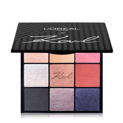 LOREAL PARIS X Karl Lagerfeld Eye Kontour Eyeshadow Palette 9 Shades