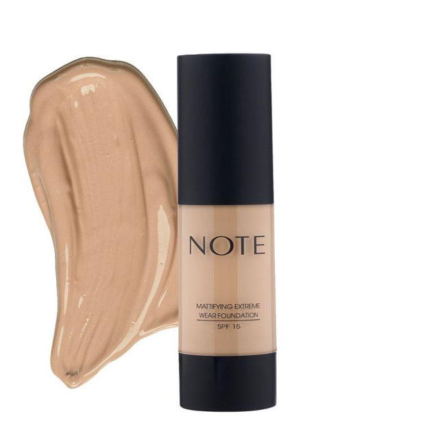 Note Maatifying Extreme Wear Foundation Shades SPF 15