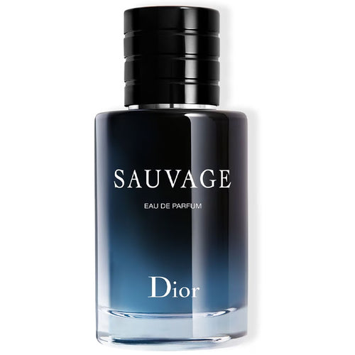 Dior Sauvage 60ml edp for men, with a black cap and a blue label.