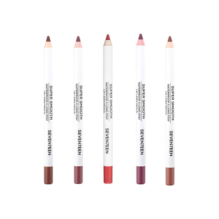 Seventeen Super Smooth Waterproof Lip Liner Pencil Shades